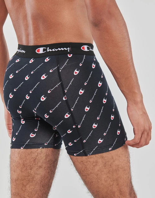 Sous-vêtements Homme Boxers Champion BOXER X2 Noir 4 Sous-vêtements Homme Boxers Champion BOXER X2 Noir – Image 4