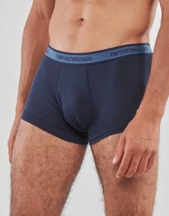 Sous-vêtements Homme Boxers Emporio Armani Pack de 3 Marine -Boxers Homme Soldes 22585267 500 C