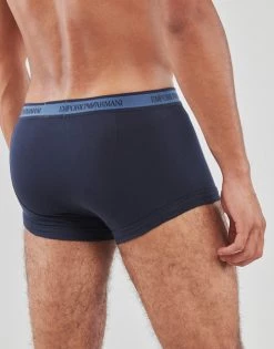 Sous-vêtements Homme Boxers Emporio Armani Pack de 3 Marine -Boxers Homme Soldes 22585267 500 D