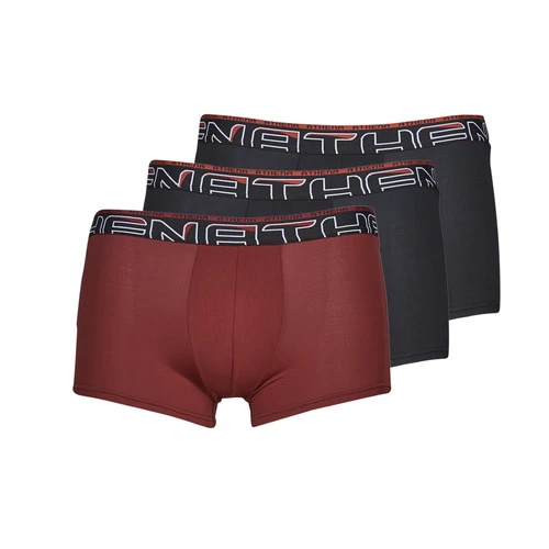 Sous-vêtements Homme Boxers Athena SECONDE PEAU X3 Noir / Bordeaux 1 Sous-vêtements Homme Boxers Athena SECONDE PEAU X3 Noir / Bordeaux