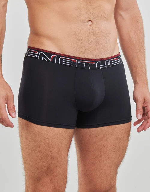 Sous-vêtements Homme Boxers Athena SECONDE PEAU X3 Noir / Bordeaux 3 Sous-vêtements Homme Boxers Athena SECONDE PEAU X3 Noir / Bordeaux – Image 3