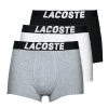 Sous-vêtements Homme Boxers Lacoste 5H2083 X3 Noir / Gris / Blanc