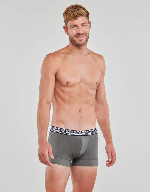 Sous-vêtements Homme Boxers DIM BOXER X2 Kaki / Gris 2 Sous-vêtements Homme Boxers DIM BOXER X2 Kaki / Gris – Image 2