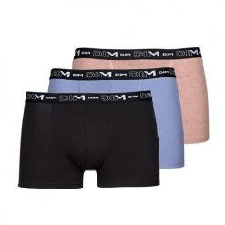 Sous-vêtements Homme Boxers DIM BOXER X3 Noir / Bleu / Beige