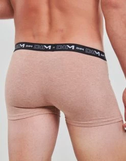 Sous-vêtements Homme Boxers DIM BOXER X3 Noir / Bleu / Beige -Boxers Homme Soldes 22799292 500 D