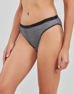 Sous-vêtements Femme Culottes & slips DIM POCKETS COTON STRETCH X5 Noir / Blanc -Boxers Homme Soldes 22799299 500 C